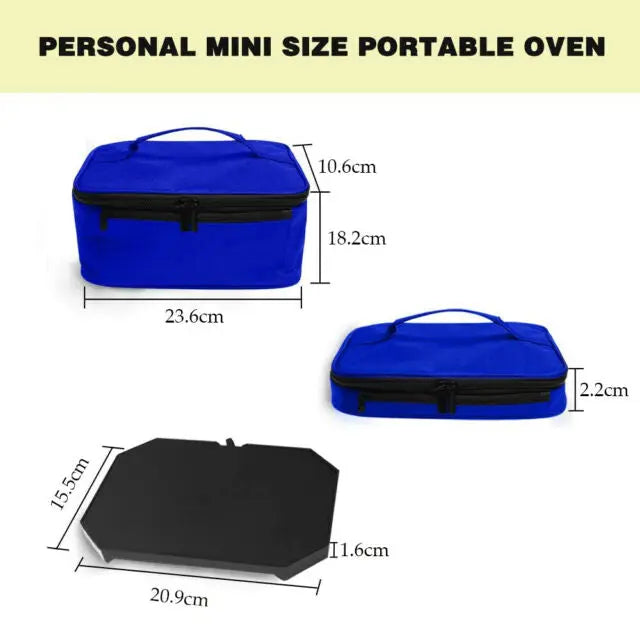 12V Personal Mini Oven Electric Heating Lunch Box Carry Tote Food Warmer for Car pattanaustralia